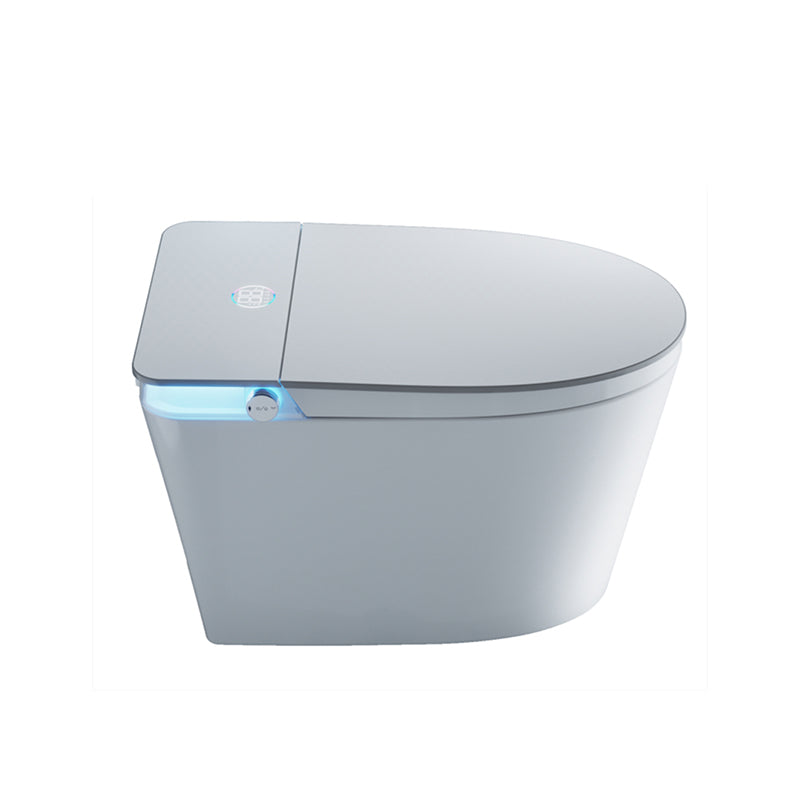 Contemporary Siphon Jet Flush Toilet White Toilet Bowl for Bathroom