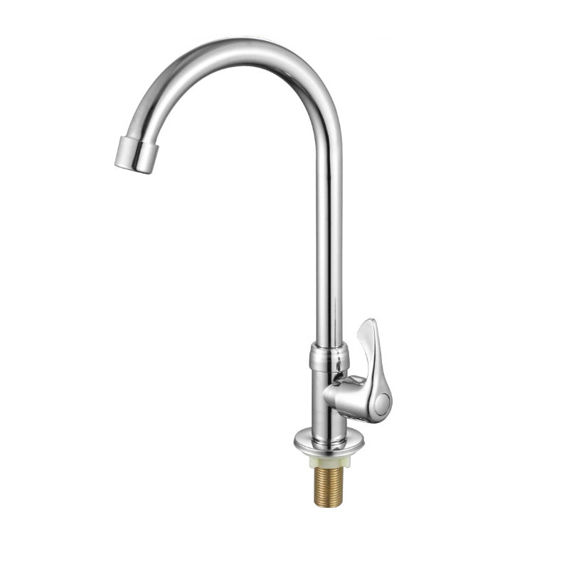 Contemporary Single Handle Kitchen Faucet Brass 1-Hold Bar Faucet