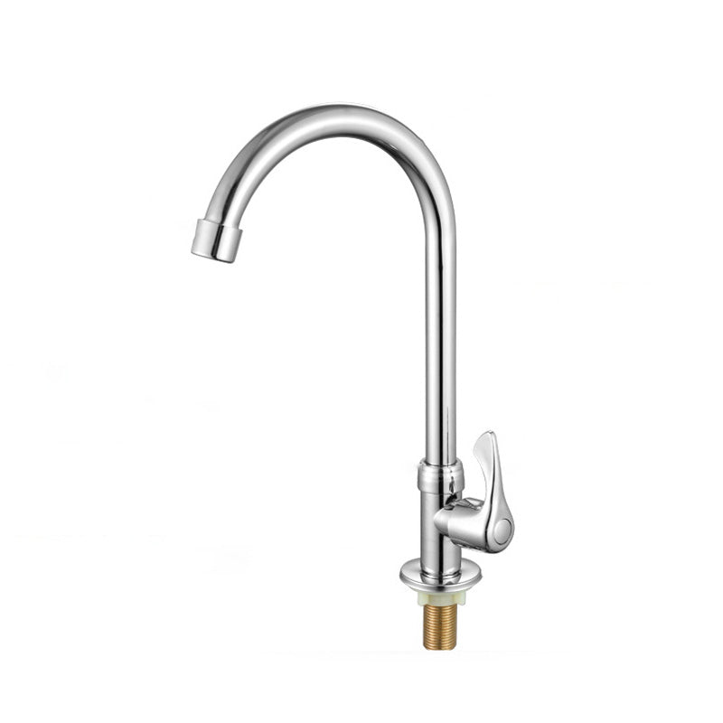 Contemporary Single Handle Kitchen Faucet Brass 1-Hold Bar Faucet