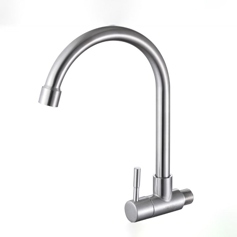 Contemporary Single Handle Kitchen Faucet Brass 1-Hold Bar Faucet