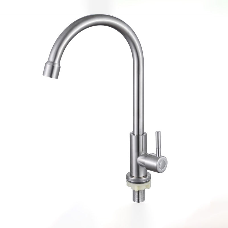 Contemporary Single Handle Kitchen Faucet Brass 1-Hold Bar Faucet