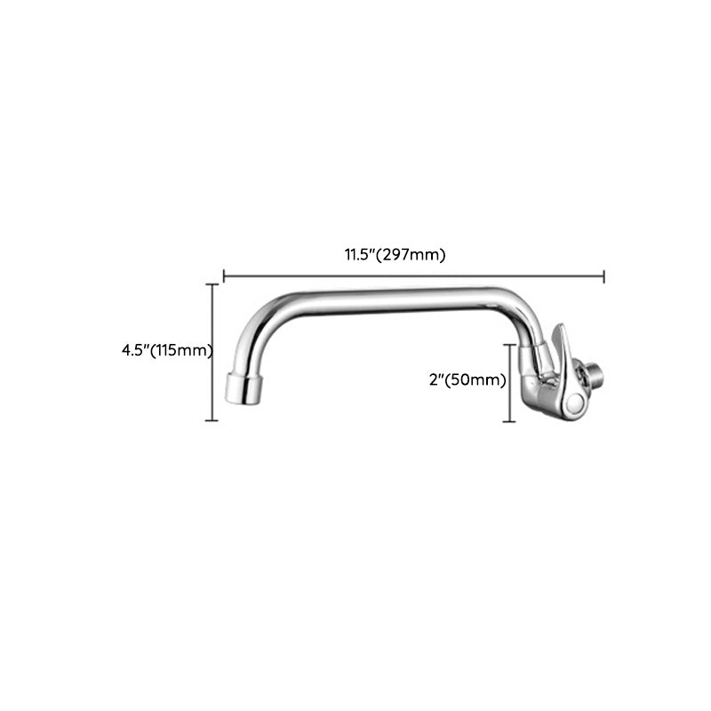 Contemporary Single Handle Kitchen Faucet Brass 1-Hold Bar Faucet