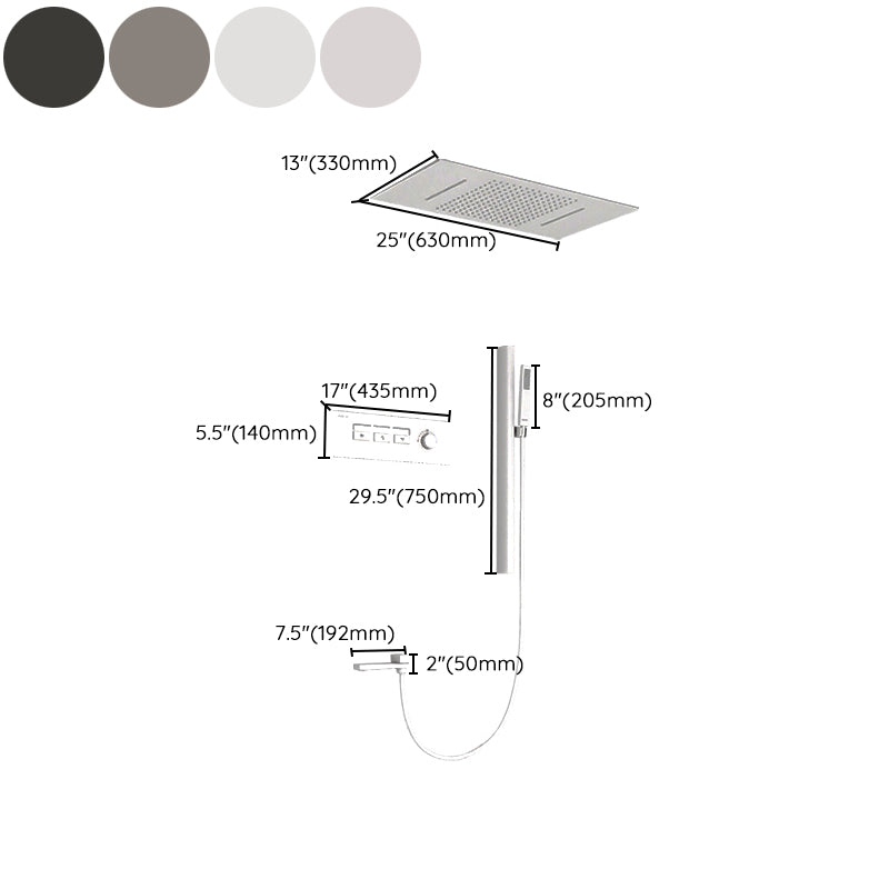 Modern Shower Set Thermostatic Ceiling Mounted Shower System