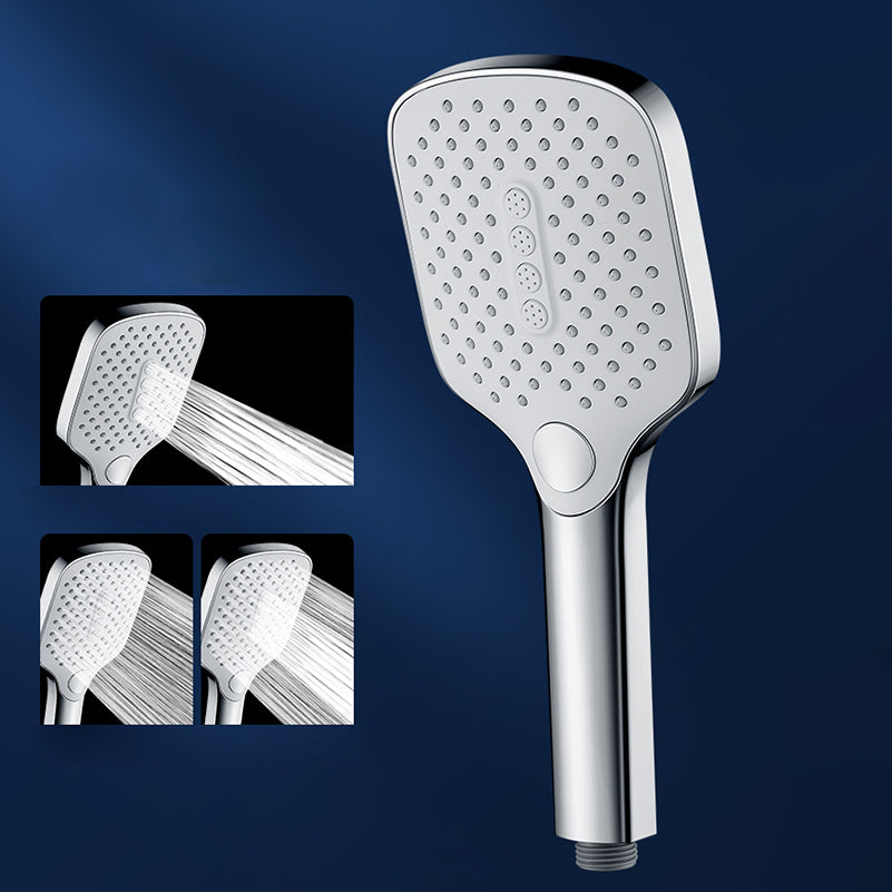 Contemporary Fixed Shower Head Square Metal Shower Head Combo