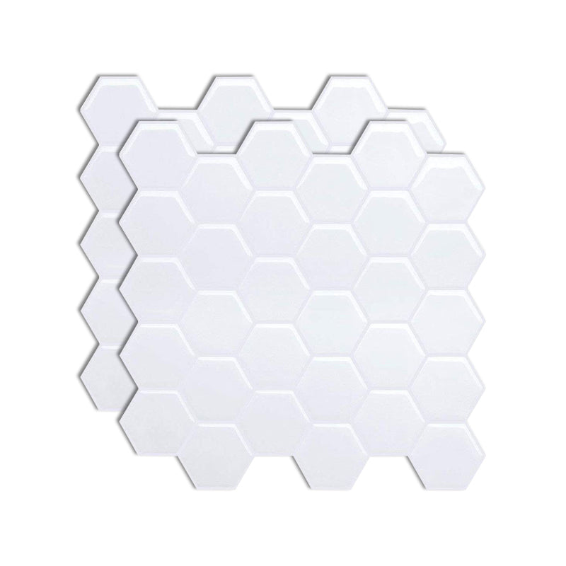 Square Peel and Stick Tiles Plastic Indoor Peel & Stick Subway Tile