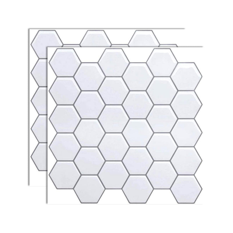 Square Peel and Stick Tiles Plastic Indoor Peel & Stick Subway Tile