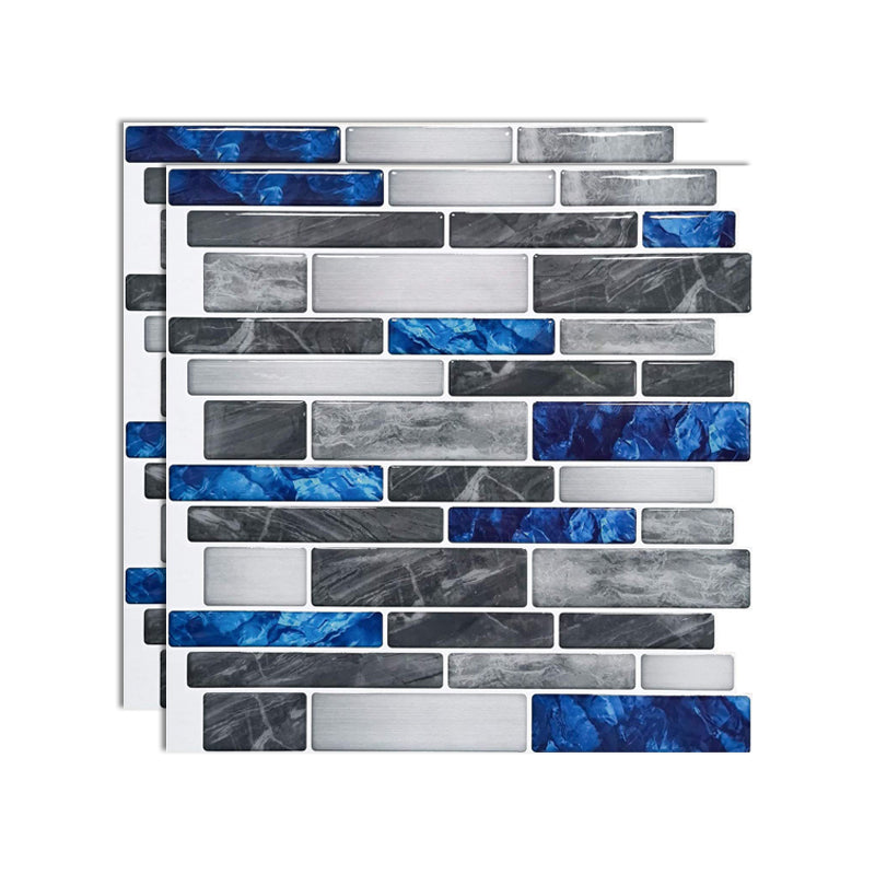 Square Peel and Stick Tiles Plastic Indoor Peel & Stick Subway Tile