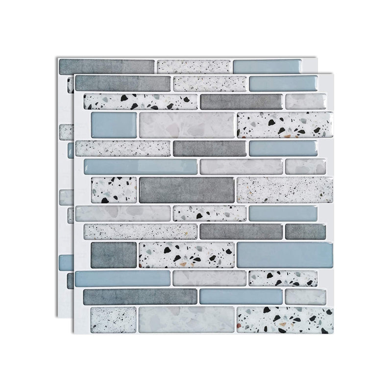 Square Peel and Stick Tiles Plastic Indoor Peel & Stick Subway Tile