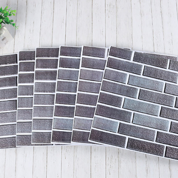 Plastic Peel & Stick Subway Tile 3D Subway Tile with Slip Resistant