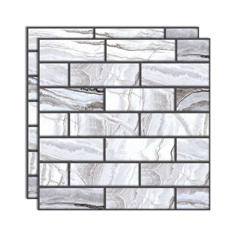 Plastic Peel & Stick Subway Tile 3D Subway Tile with Slip Resistant