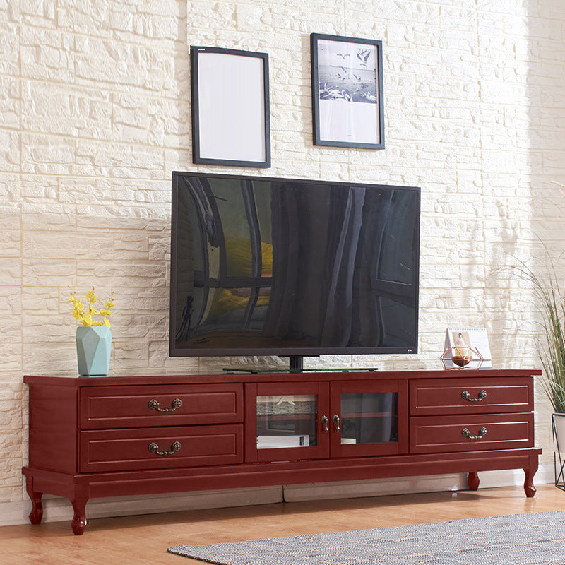 Wooden TV Console Traditional TV Media Console for Living Room