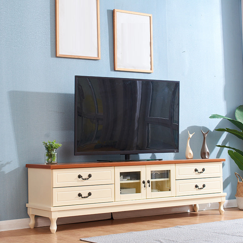 Wooden TV Console Traditional TV Media Console for Living Room