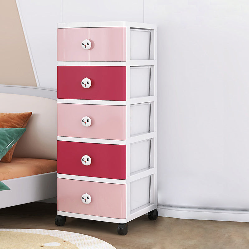 Ultra Modern Vertical Kids Dressers Plastic Nursery Dresser with Drawers for Home