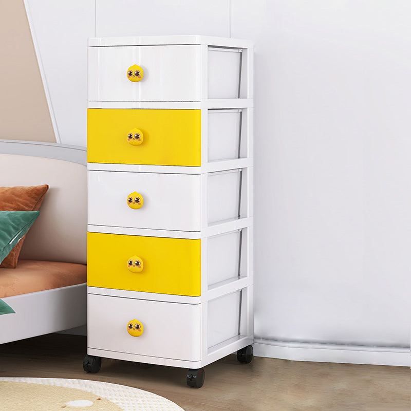 Ultra Modern Vertical Kids Dressers Plastic Nursery Dresser with Drawers for Home