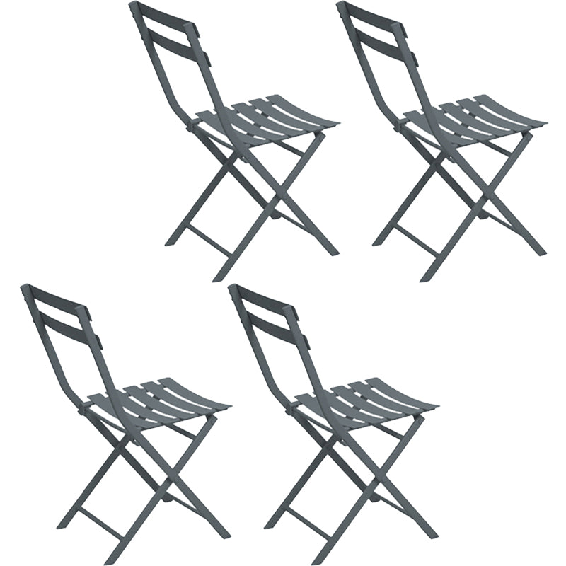 Modern Dining Side Chair Folding Outdoor Bistro Armless Chair