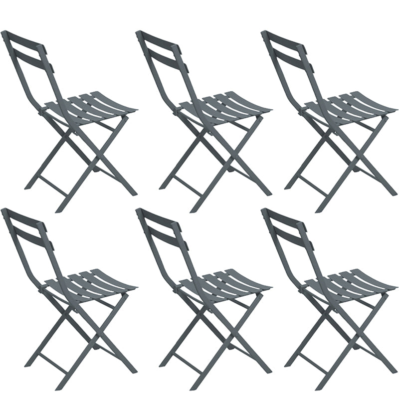 Modern Dining Side Chair Folding Outdoor Bistro Armless Chair