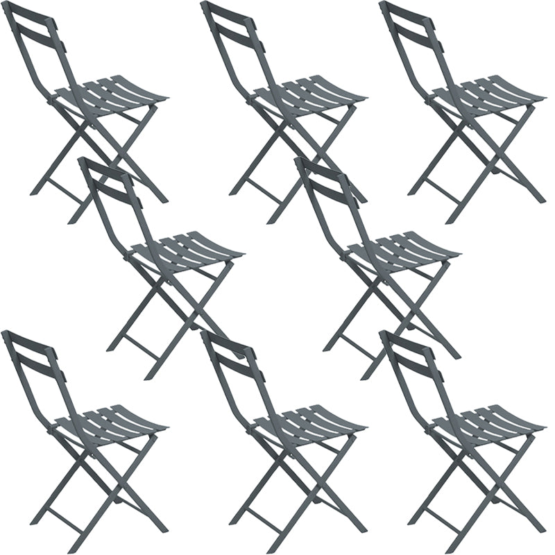 Modern Dining Side Chair Folding Outdoor Bistro Armless Chair