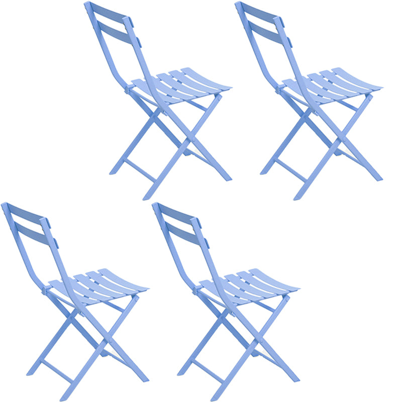 Modern Dining Side Chair Folding Outdoor Bistro Armless Chair