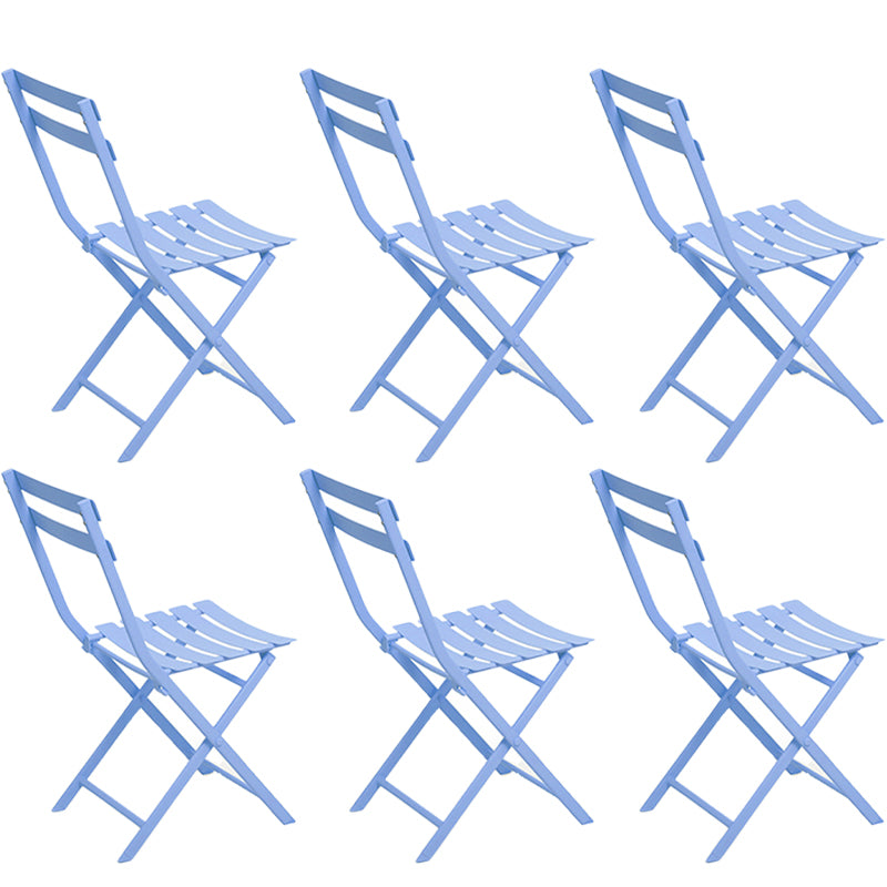 Modern Dining Side Chair Folding Outdoor Bistro Armless Chair