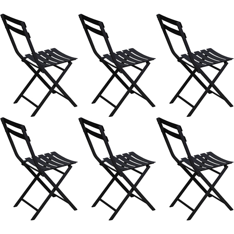 Modern Dining Side Chair Folding Outdoor Bistro Armless Chair