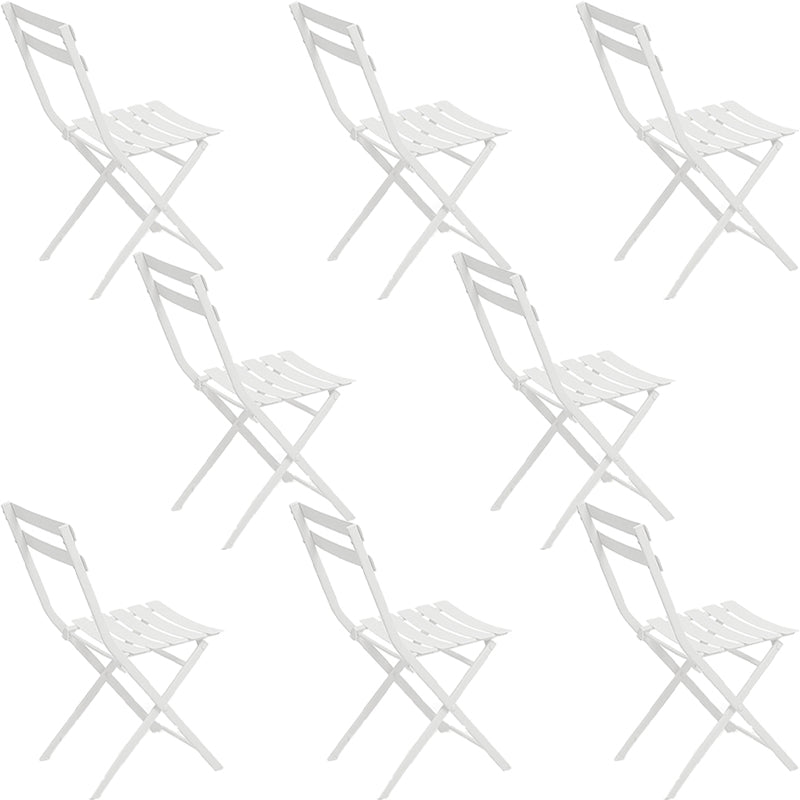 Modern Dining Side Chair Folding Outdoor Bistro Armless Chair