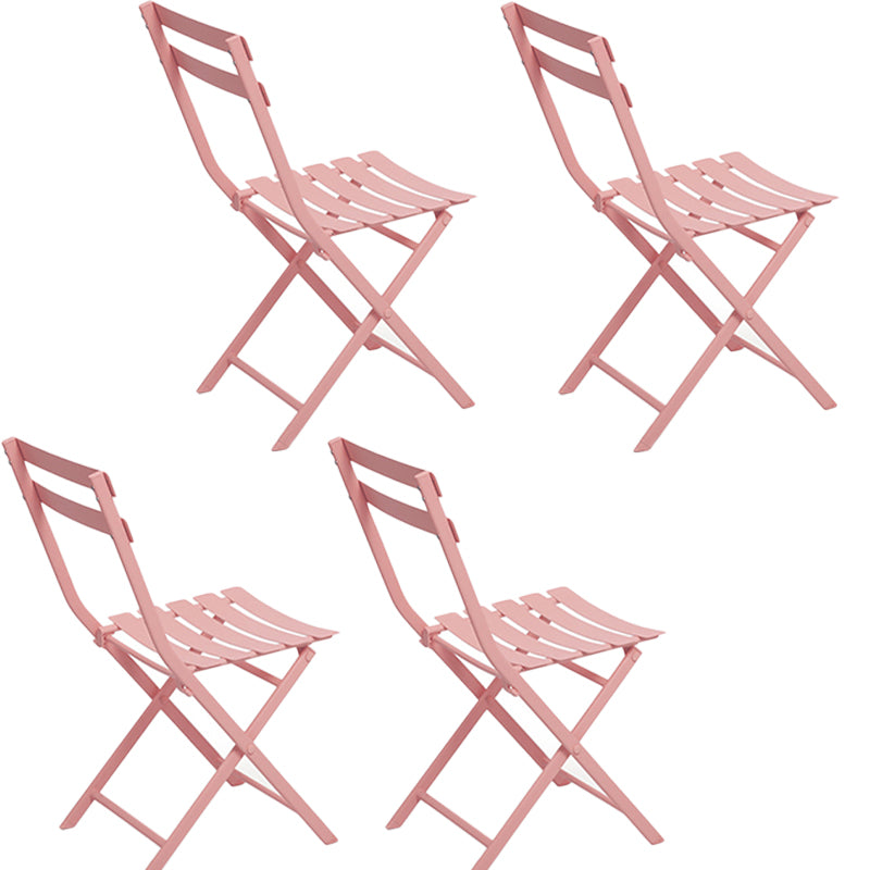 Modern Dining Side Chair Folding Outdoor Bistro Armless Chair