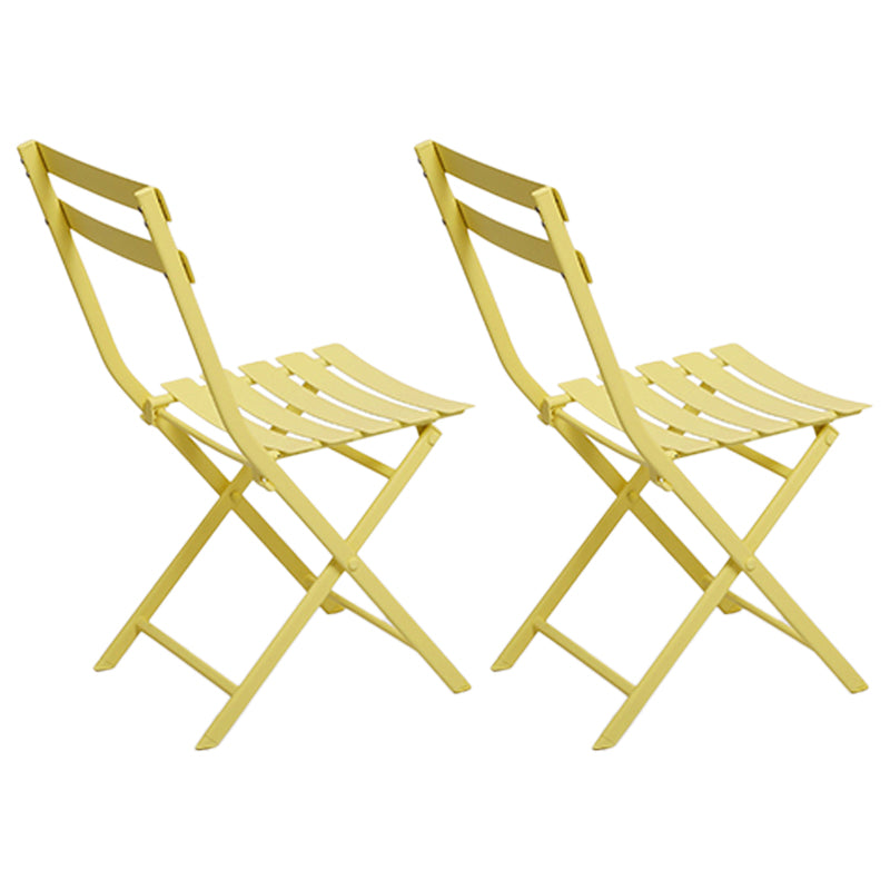 Modern Dining Side Chair Folding Outdoor Bistro Armless Chair