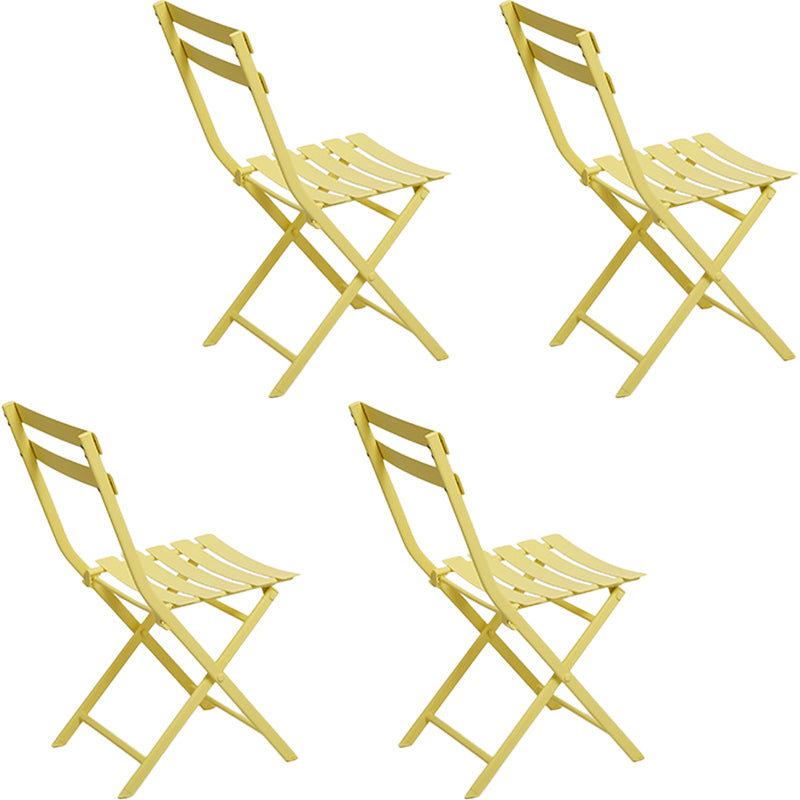 Modern Dining Side Chair Folding Outdoor Bistro Armless Chair