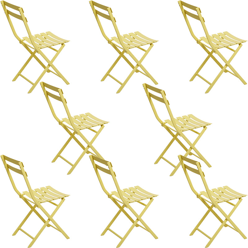 Modern Dining Side Chair Folding Outdoor Bistro Armless Chair