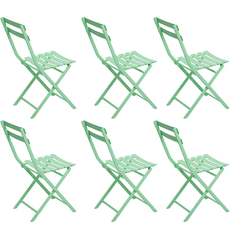 Modern Dining Side Chair Folding Outdoor Bistro Armless Chair