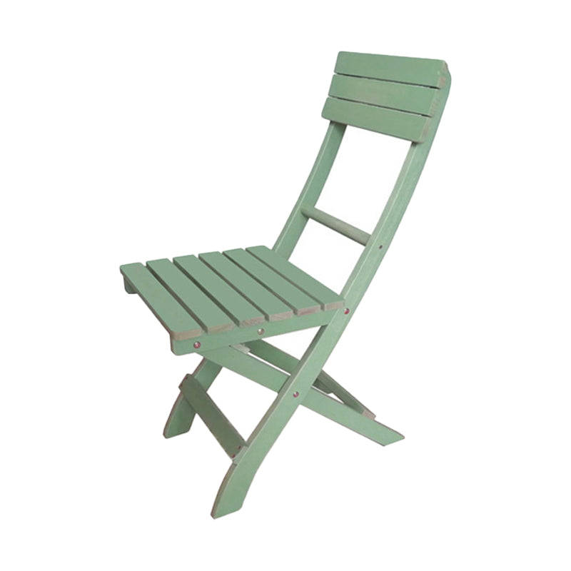 Modern Folding Dining Side Chair Solid Wood Outdoor Bistro Chairs