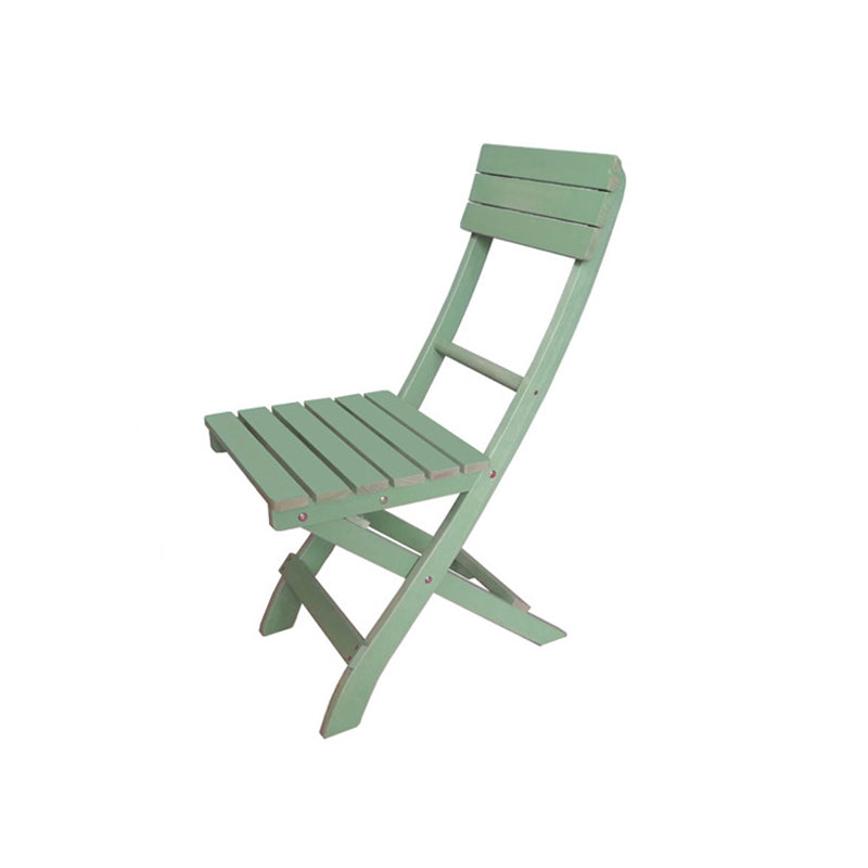 Modern Folding Dining Side Chair Solid Wood Outdoor Bistro Chairs