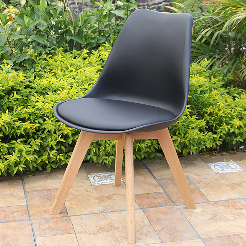 Contemporary Plastic Outdoors Dining Chairs Water Repellent Outdoors Dining Chairs