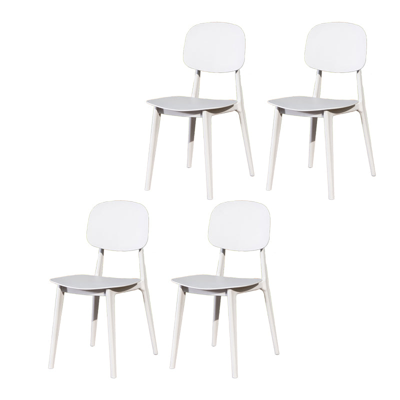 Contemporary Plastic Outdoors Dining Chairs Water Repellent Outdoors Dining Chairs