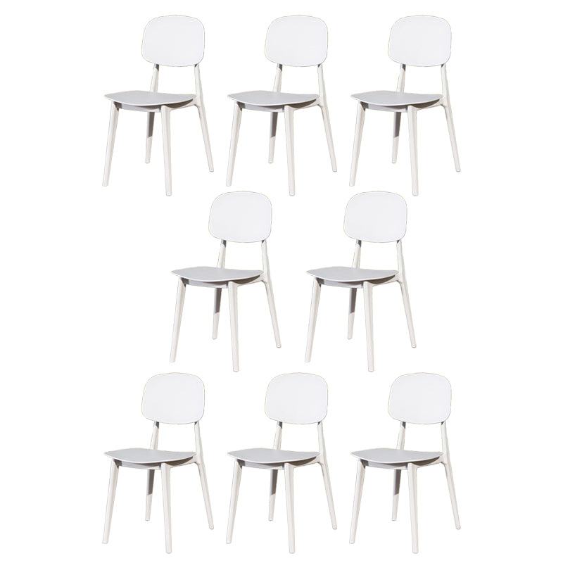 Contemporary Plastic Outdoors Dining Chairs Water Repellent Outdoors Dining Chairs