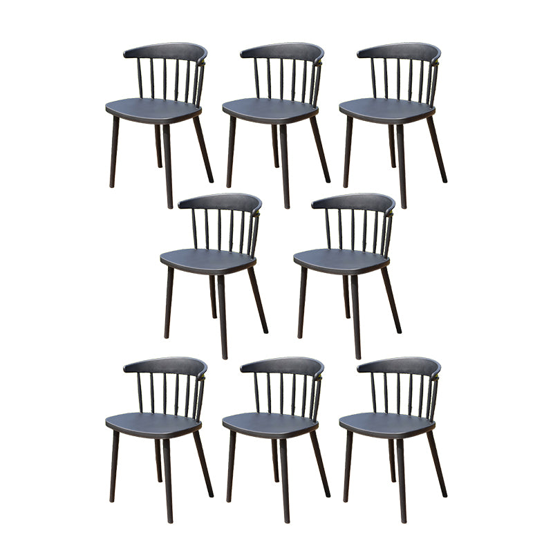 Contemporary Plastic Outdoors Dining Chairs Water Repellent Outdoors Dining Chairs