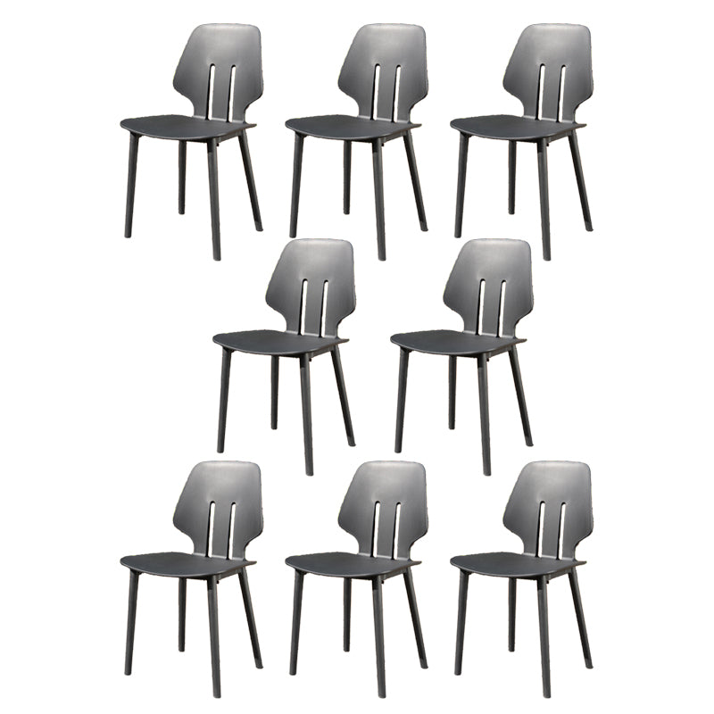 Contemporary Plastic Outdoors Dining Chairs Water Repellent Outdoors Dining Chairs