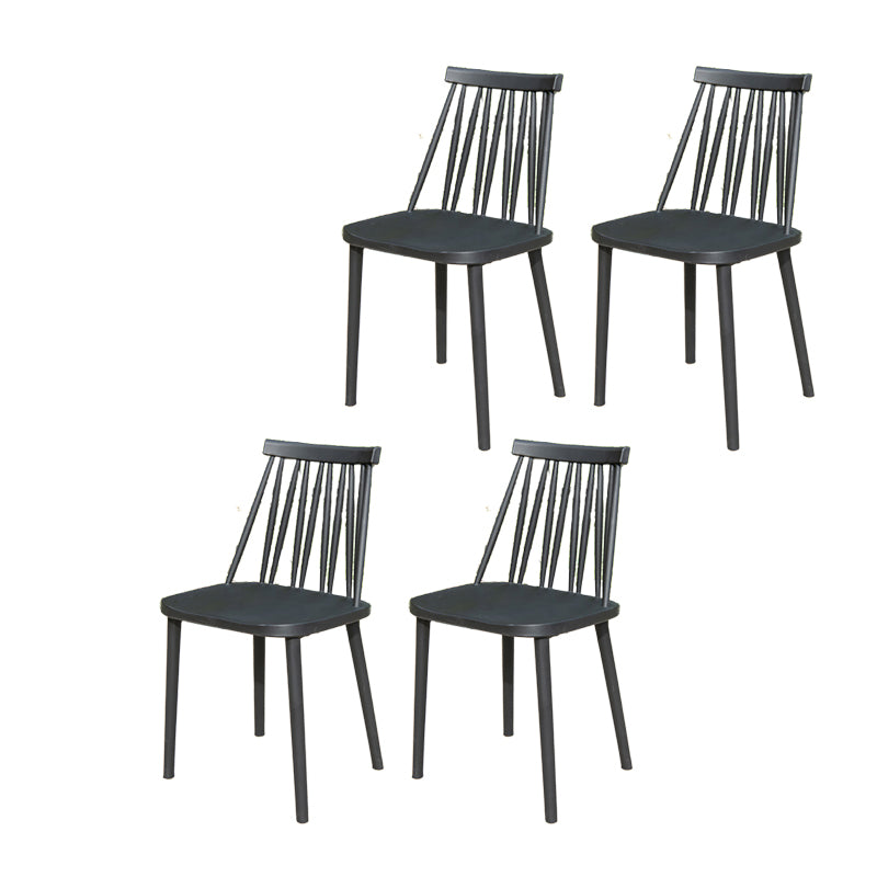 Contemporary Plastic Outdoors Dining Chairs Water Repellent Outdoors Dining Chairs