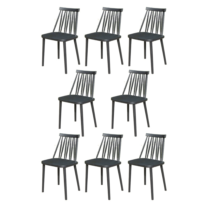 Contemporary Plastic Outdoors Dining Chairs Water Repellent Outdoors Dining Chairs