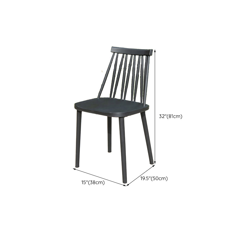 Contemporary Plastic Outdoors Dining Chairs Water Repellent Outdoors Dining Chairs