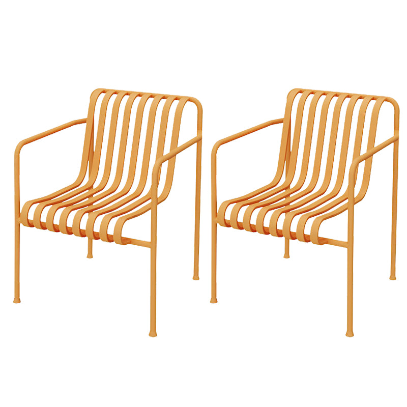 Metal Patio Dining Side Chair Contemporary Outdoors Dining Chairs