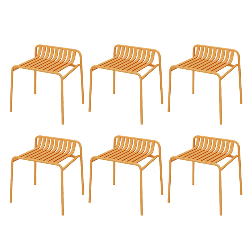 Metal Patio Dining Side Chair Contemporary Outdoors Dining Chairs