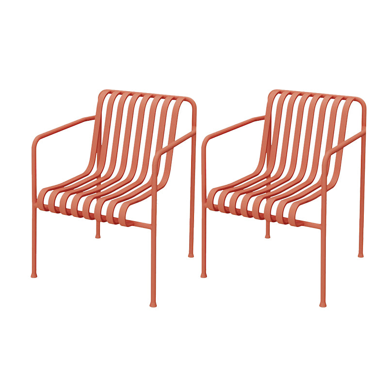 Metal Patio Dining Side Chair Contemporary Outdoors Dining Chairs