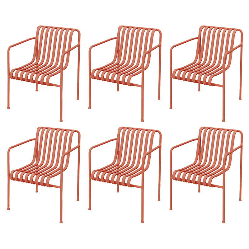 Metal Patio Dining Side Chair Contemporary Outdoors Dining Chairs