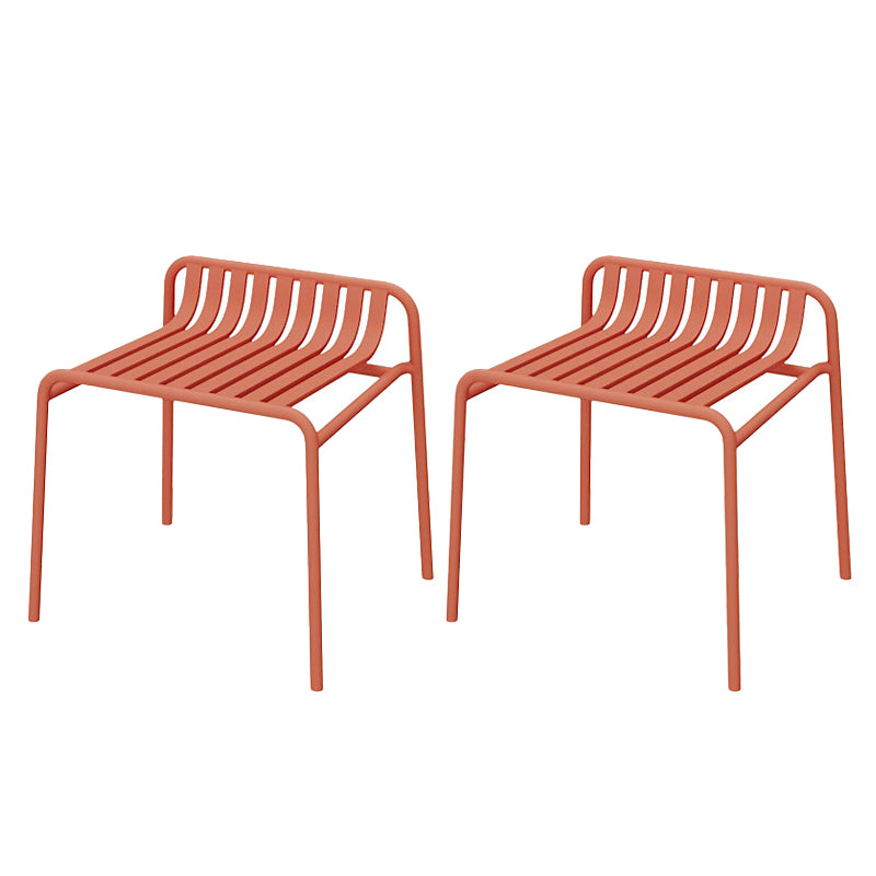 Metal Patio Dining Side Chair Contemporary Outdoors Dining Chairs