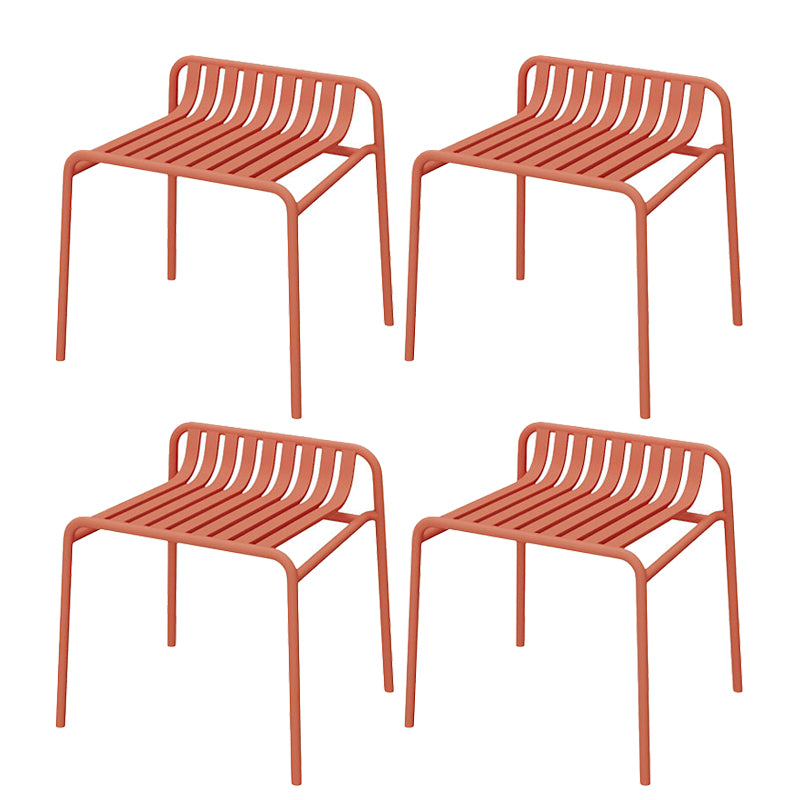 Metal Patio Dining Side Chair Contemporary Outdoors Dining Chairs