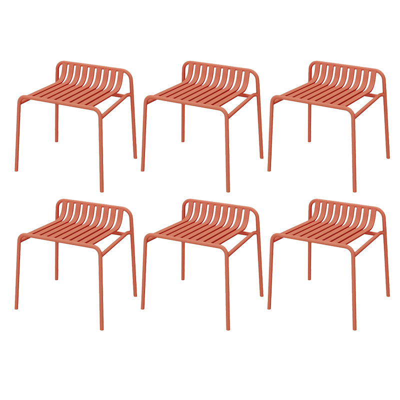 Metal Patio Dining Side Chair Contemporary Outdoors Dining Chairs