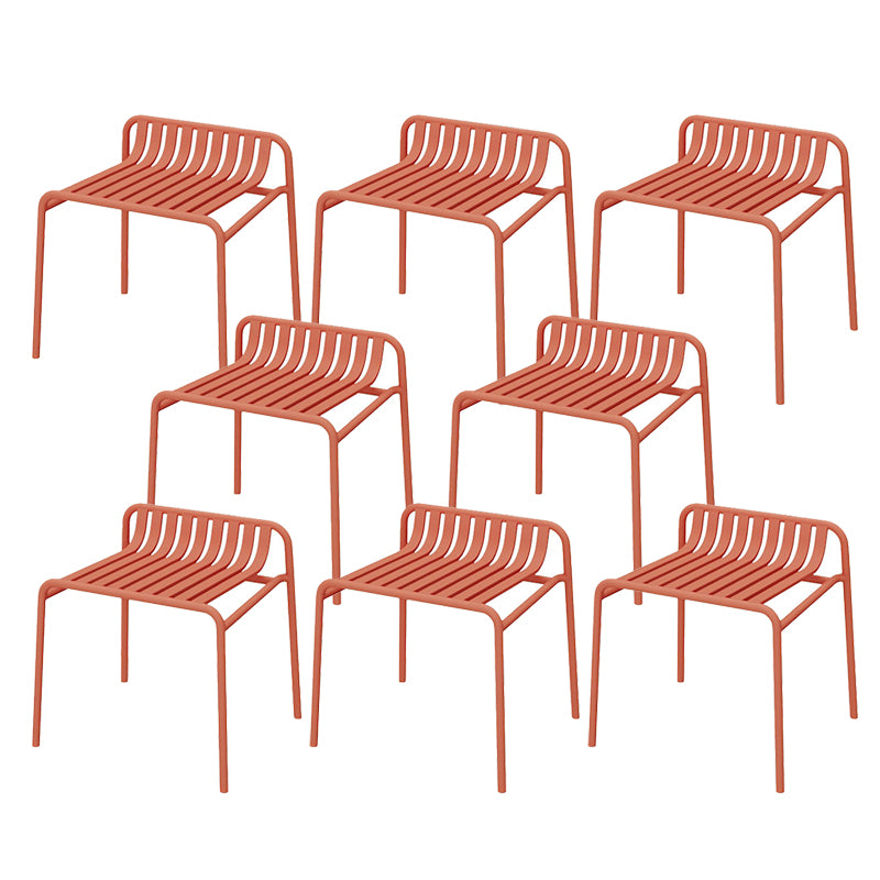 Metal Patio Dining Side Chair Contemporary Outdoors Dining Chairs