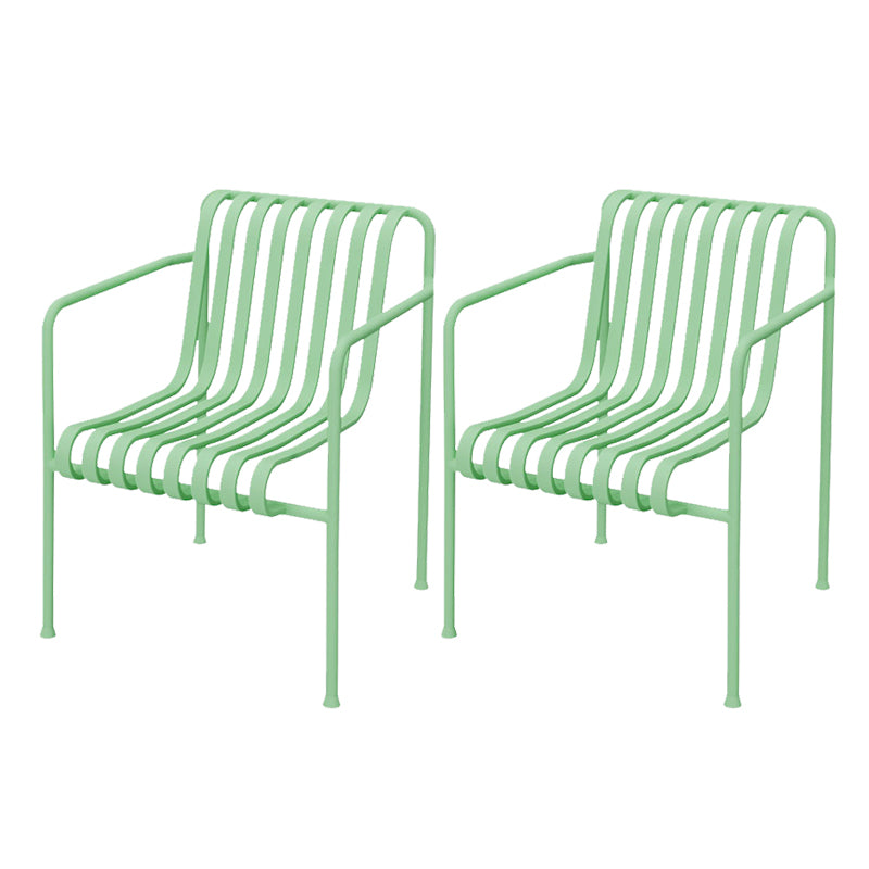 Metal Patio Dining Side Chair Contemporary Outdoors Dining Chairs