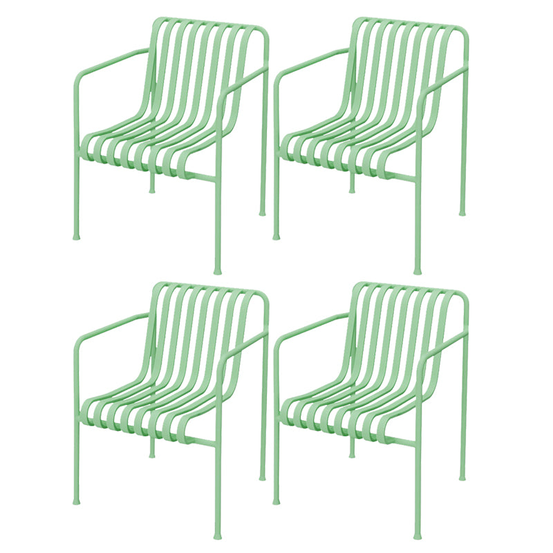 Metal Patio Dining Side Chair Contemporary Outdoors Dining Chairs